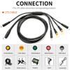 PALUMMA Ebike Extension Cable, 1T4/1T5 Waterproof E-Bike Integration Cable for 24V-72V Electric Bikes (Black, 180CM) view 2