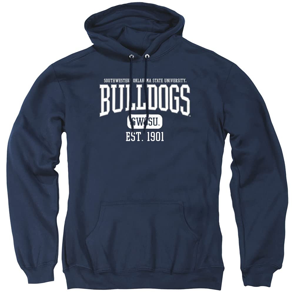 Southwestern Oklahoma State University Official Est. Date Unisex Adult Pull-Over Hoodie, Navy, Small