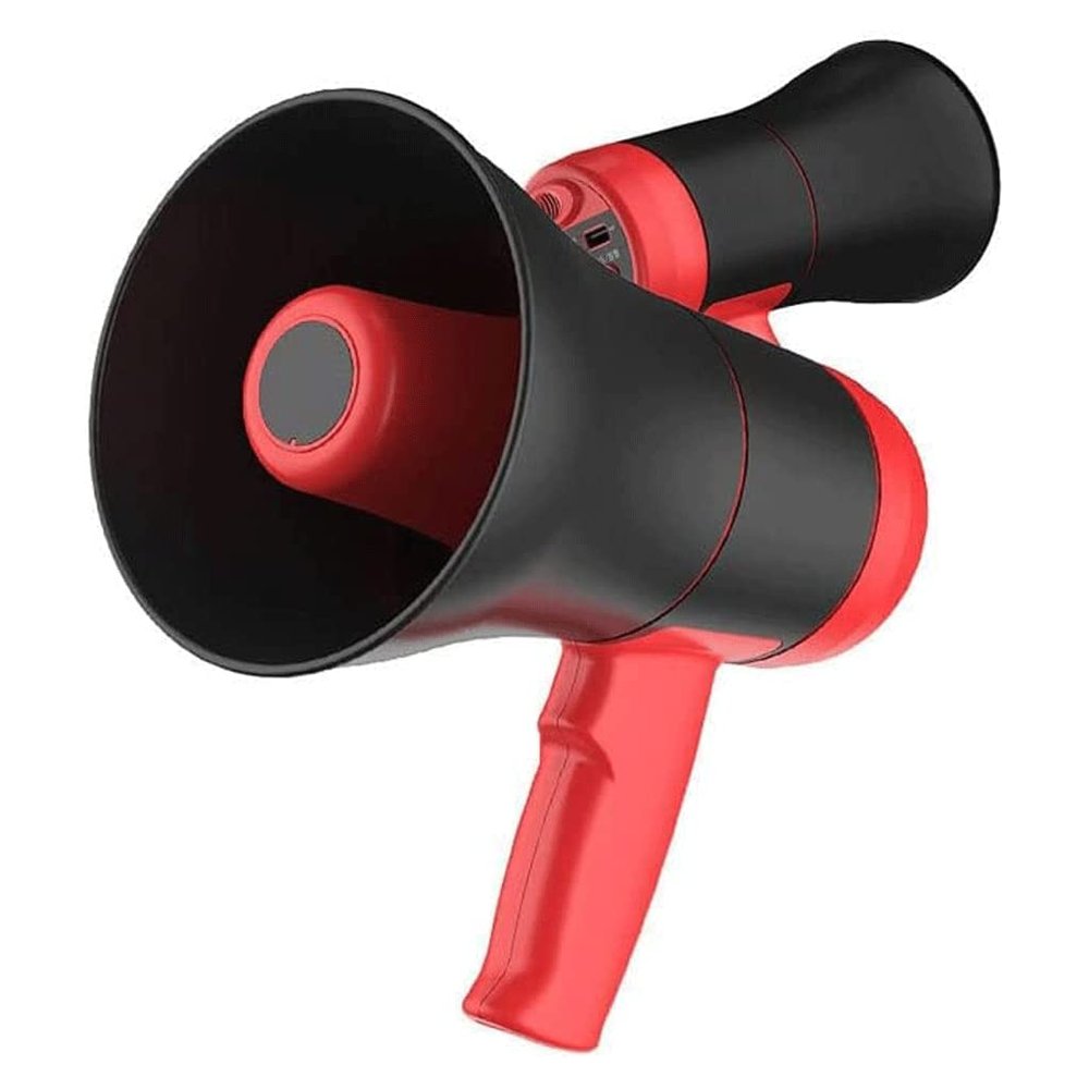 SAAKO Portable Bullhorn Creative Megaphones Portable 30w Bullhorn Speaker Adjustable Volume Control Handheld Amplifier Outdoor Handheld Megaphone Lightweight