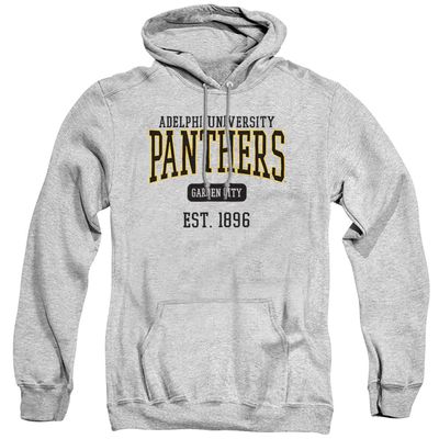Adelphi University Official Est. Date Unisex Adult Pull-Over Hoodie, Athletic Heather, 3X-Large