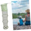 BESPORTBLE Large Fish Net Fishing Cast Net Folding Design String Bag for Lake Random Color view 2
