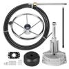 Mojiate Made Outboard Steering System 13' Boat Steering Cable 13 Feet Marine Steering System 3/4'' Shaft with stainless steel 13.5 Inch Wheel for Yachts and Waterborne Vehicles view 1