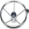 Mojiate Made Outboard Steering System 13' Boat Steering Cable 13 Feet Marine Steering System 3/4'' Shaft with stainless steel 13.5 Inch Wheel for Yachts and Waterborne Vehicles view 3