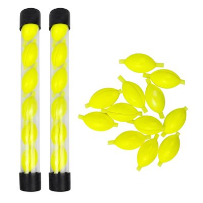 Aventik Strike Indicator Hand Tied Floating Fly Fishing Nymphs & Dry Fly 12 pc Each Style Strike Indicator Fly Fishing (Yellow, S)