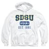 South Dakota State University Official Founded Date Unisex Adult Pull-Over Hoodie, White, Medium view 1