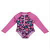 YOOJIA Kids Girls One-Piece Swimwear Tropical Style Rash Guard Long Sleeves Swimsuit Palm Zippered Bathing Suit Rose Red 6 view 3