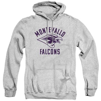 University of Montevallo Official One Color Logo Unisex Adult Pull-Over Hoodie, Athletic Heather, 2X-Large