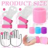 Jenaai 9 Pcs Gymnastics Hand Grips Gloves Wristbands with Drawstring Backpack for Girls Youth Kids Gymnastics Bar Palm Protection Bar Grips Sports Wrist Support Cinch Bags(Bright Color,S) view 3