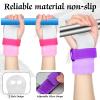Jenaai 9 Pcs Gymnastics Hand Grips Gloves Wristbands with Drawstring Backpack for Girls Youth Kids Gymnastics Bar Palm Protection Bar Grips Sports Wrist Support Cinch Bags(Bright Color,S) view 4