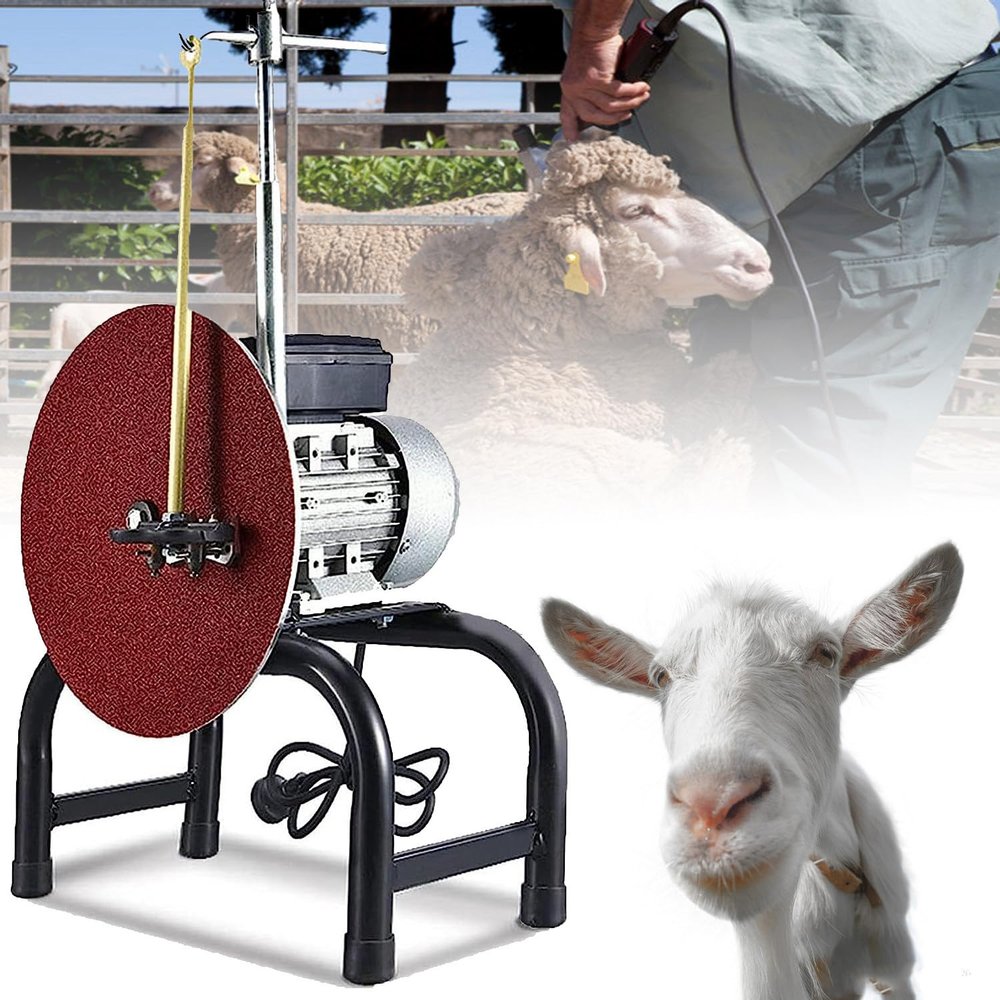 550W Sheep Grinding Shearing Machine Electric Goat Sheep Shearing Machine Clipper, Livestock Grooming Sheep, Farm Grinder Tool with Motor for Goats Camel Cattle Horse