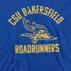 California State University, Bakersfield Official One Color Logo Unisex Adult Pull-Over Hoodie, Royal Blue, 2X-Large view 2