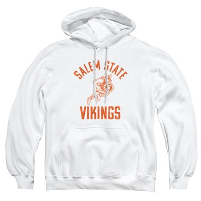Salem State University Official One Color Logo Unisex Adult Pull-Over Hoodie, White, Large