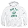 Adams State University Official One Color Logo Unisex Adult Pull-Over Hoodie, White, 3X-Large view 1