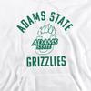 Adams State University Official One Color Logo Unisex Adult Pull-Over Hoodie, White, 3X-Large view 3