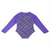 YOOJIA Kids Girls One-Piece Swimwear Tropical Style Rash Guard Long Sleeves Swimsuit Palm Zippered Bathing Suit Purple 14 view 4