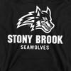 Stony Brook University Official One Color Logo Unisex Adult Pull-Over Hoodie, Black, 2X-Large view 2