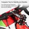 WLDOCA Scooter Basket for Kids Colourful Gravel Bike Front Handlebar Bag Waterproof Bike Triangle Bag with Built-in Key Fob for Boys Girls MTB Road Bike,B,1 view 4