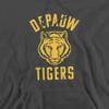 DePauw University Official One Color Logo Unisex Adult Pull-Over Hoodie, Charcoal, 2X-Large view 2
