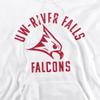 University of Wisconsin-River Falls Official One Color Logo Unisex Adult Pull-Over Hoodie, White, X-Large view 3