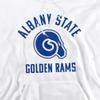 Albany State University Official One Color Logo Unisex Adult Pull-Over Hoodie, White, 2X-Large view 3