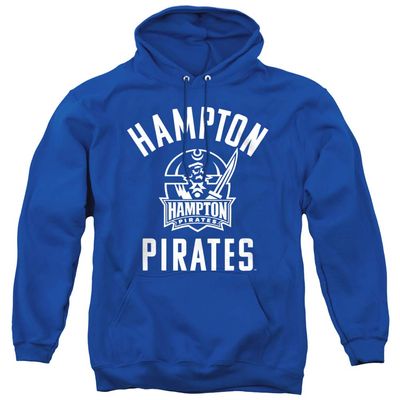 Hampton University Official One Color Logo Unisex Adult Pull-Over Hoodie, Royal Blue, 2X-Large