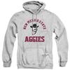 New Mexico State University Official One Color Logo Unisex Adult Pull-Over Hoodie, Athletic Heather, Small view 1