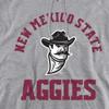New Mexico State University Official One Color Logo Unisex Adult Pull-Over Hoodie, Athletic Heather, Small view 2