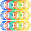 Deekin 80 Pcs Agility Rings Speed and Agility Training Rings Multicolored Exercise Speed Ring Circle Jumping Hoops for Training Toss Equipment, 15" view 1
