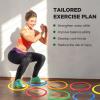 Deekin 80 Pcs Agility Rings Speed and Agility Training Rings Multicolored Exercise Speed Ring Circle Jumping Hoops for Training Toss Equipment, 15" view 3