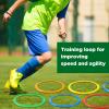 Deekin 80 Pcs Agility Rings Speed and Agility Training Rings Multicolored Exercise Speed Ring Circle Jumping Hoops for Training Toss Equipment, 15" view 4