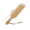 HILAZA Bamboo Wood Paddle, 13.3 Inch Wooden Paddle with Airflow Holes view 2