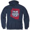 University of Arizona Official State Shape Unisex Adult Pull-Over Hoodie, Navy, 2X-Large view 1