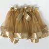 Kids Children Girls Solid Color Skirt Bowknot Dancing Princess Skirt Layered Tulle Ballet Tutu Skirt (Brown, 4-12 Years) view 2
