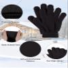 Glooarm 12 Pairs Kids Gloves Winter Toddler Full Fingers Knit Children Stretchy Warm Gloves Bulk for Boys Girls view 3