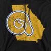 Albany State University Official State Shape Unisex Adult Pull-Over Hoodie, Black, Large view 2