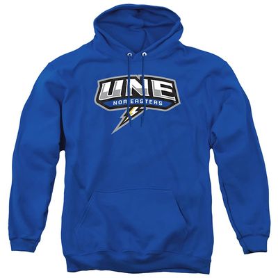 University of New England Official State Shape Unisex Adult Pull-Over Hoodie, Royal Blue, 3X-Large