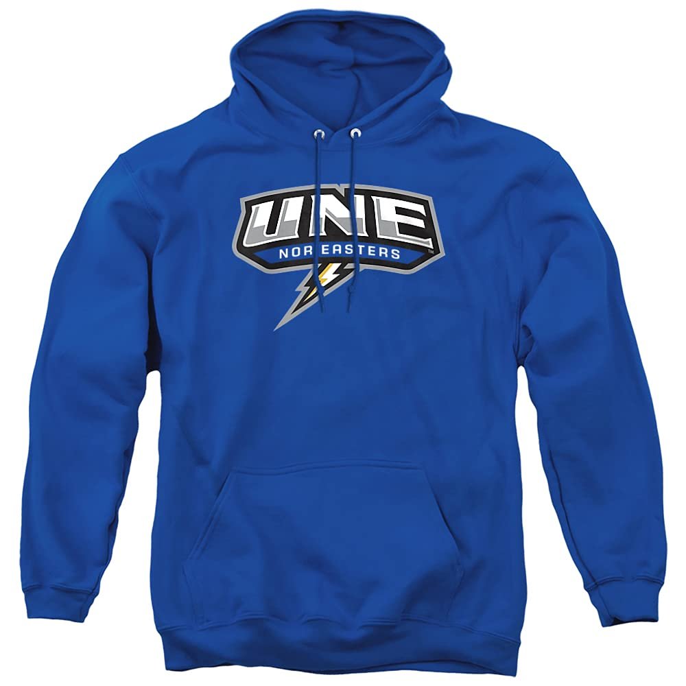 University of New England Official State Shape Unisex Adult Pull-Over Hoodie, Royal Blue, 3X-Large