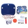 HUAOSN Indoor Basketball Hoop Set, Foldable Wall Mounted Mini Basketball Board with Suction Cup Fixing, for Toddlers Door or Wall Installation(L-Bule) view 4