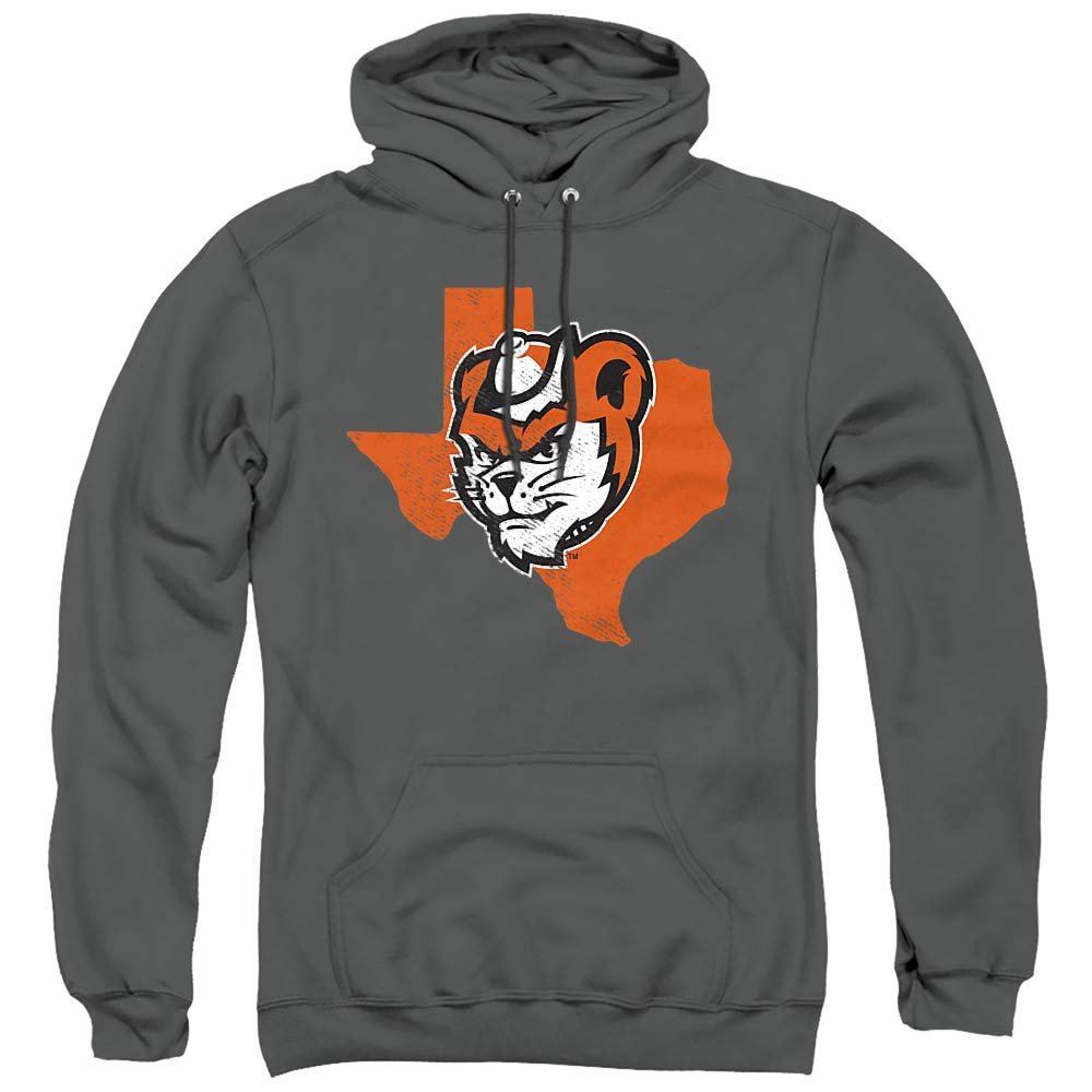 Sam Houston State University Official State Shape Unisex Adult Pull-Over Hoodie, Charcoal, Large