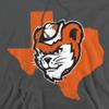 Sam Houston State University Official State Shape Unisex Adult Pull-Over Hoodie, Charcoal, Large view 2