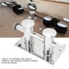 Boat Cleat, Heavy Duty Double Cross Bollard 316 Stainless Steel Mooring Bitt Cleat 260x155x120mm/10.24x6.10x4.72in for Marine view 4