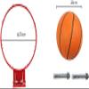 Katzowen Heavy Duty Basketball Hoop Hanging Basketball Backboards with Net and Fixtures for Home and Garden view 2