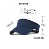 Empty Top Hats, Sports Sun Hats, Adjustable Hats, Sun Hats, Sun Protection Sun Hats, Men's and Women's Hats Black Twin Black view 4