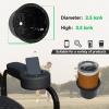 HANGKUNNEE Golf Cart Armrest for Golf Cart Rear Seat kit, Arm Rest with Cup Holder for Club Car EzGo Yamaha No Drilling Required Kits,Golf Cart Flip Hinge Armrest - Fit 0.78" and 1" Square Tube Frame view 3