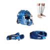 ProForce Lighting 7 Piece Sparring Gear Combo Set with Full Head face mask (red, Adult Large) view 2