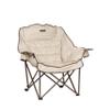 Lippert Big Bear Club Camping Chair - Sand, Comfortable Foldable Chair, Oversized Pillow Cushions, Dual Cupholders, Powder Coated Steel, 600D Polyester Fabric, 400 lb. Capacity, 2022114813 view 1