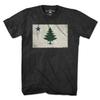 Chowdaheadz Vintage Maine Flag T-Shirt - Unisex Vintage Tee Soft Cotton Blend view 1