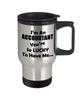Art by Chelsydale Accountant Travel Mug Coffee Tumbler - Lucky To Have Me - CPA Student Chartered Accountancy Graduate Happy Accounting Office Funny Appreciation Day view 2