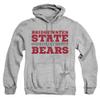 Bridgewater State University Official Between The Lines Unisex Adult Pull-Over Hoodie, Athletic Heather, 3X-Large view 1