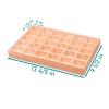 The Display Guys - Stackable Jewelry Tray and Organizer - for Drawers, Dressers, Store Display (30 Compartments, Natural Wood) view 2